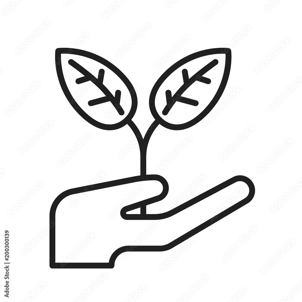 Ecology icon, plant vector icon Ecology icon, plant vector icon