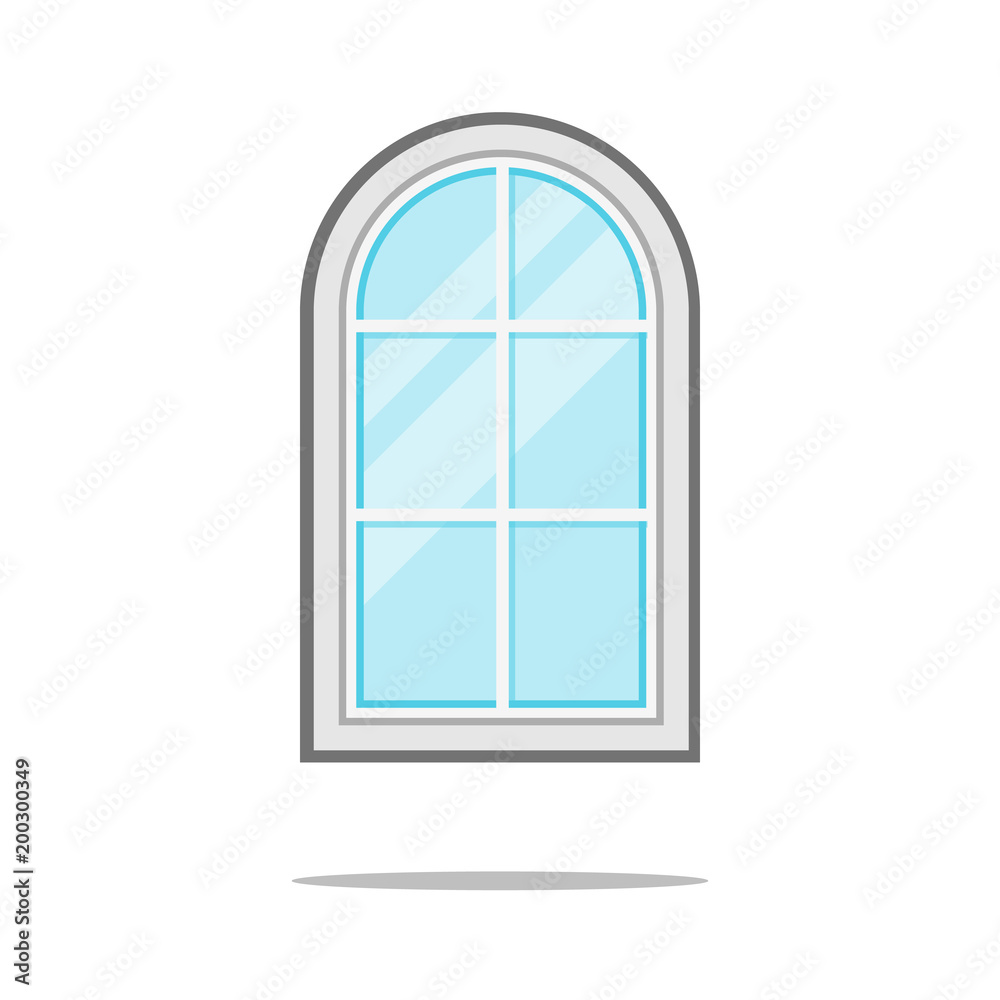 Window icon isolated on white. Vector sign symbol. Flat design Vector Illustration EPS Window icon isolated on white. Vector sign symbol. Flat design Vector Illustration EPS