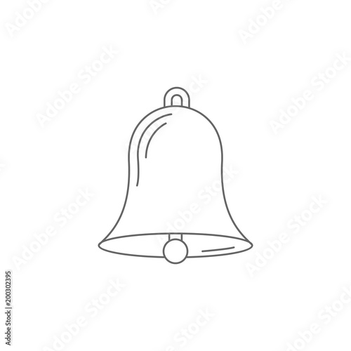 Bell icon. Simple element illustration. Bell symbol design template. Can be used for web and mobile