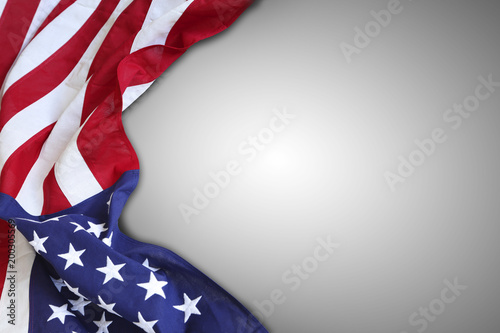 USA flag on grey © Stillfx