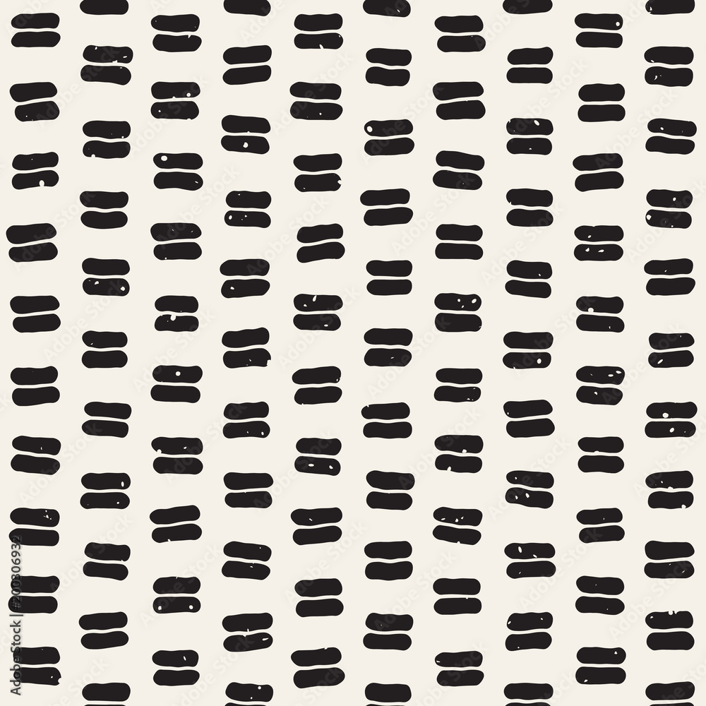 Hand drawn lines seamless grungy pattern. Abstract geometric repeating texture in black and white. Hand drawn lines seamless grungy pattern. Abstract geometric repeating texture in black and white.