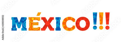Happy mexico holiday typography quote banner
