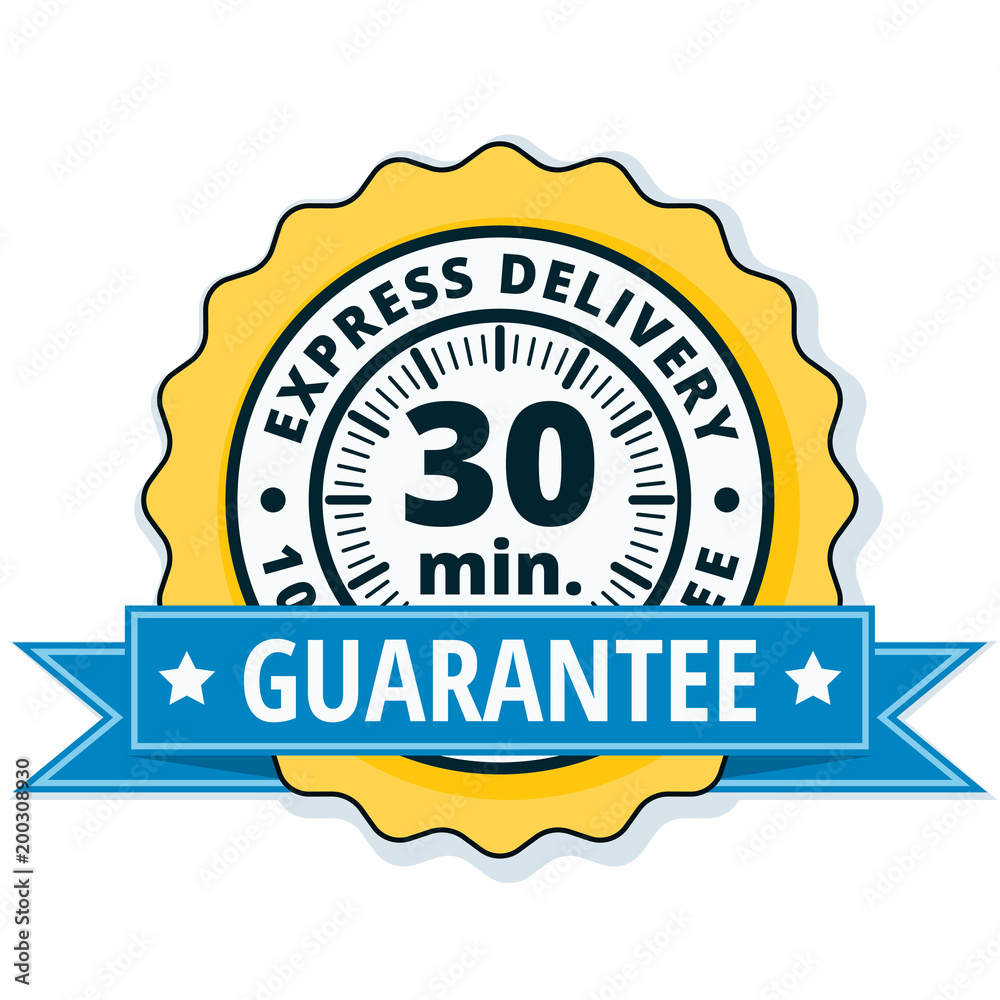 30 minutes Express Delivery illustration 30 minutes Express Delivery illustration