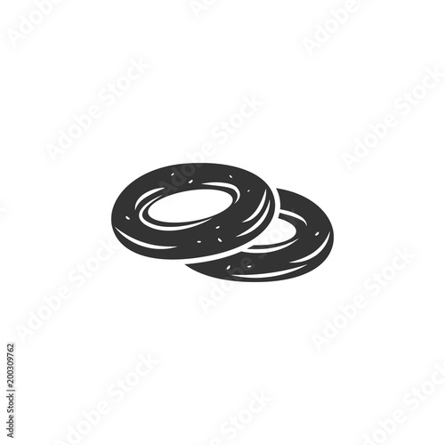 Bagel icon. Simple element illustration. Bagel symbol design template. Can be used for web and mobile