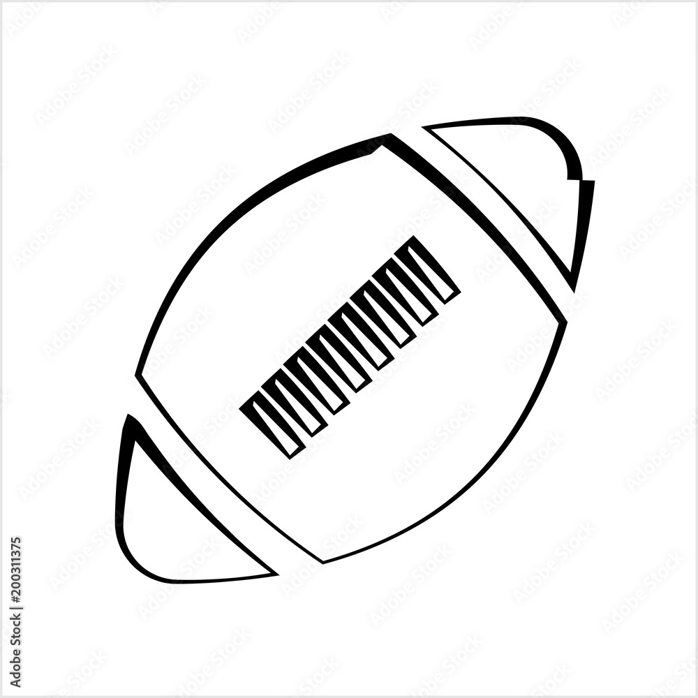 American Football Icon, Soccer Ball Design American Football Icon, Soccer Ball Design