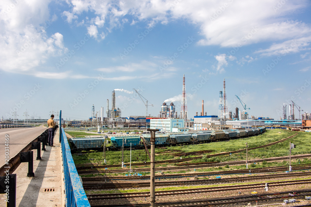 View of chemical plant in Novomoskovsk, Russia
