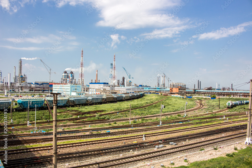 View of chemical plant in Novomoskovsk, Russia
