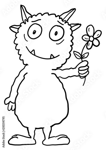 Ausmalbild Monster