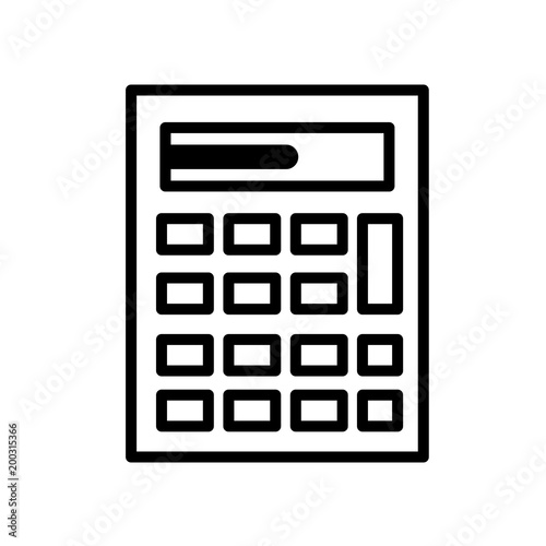 calculator icon isolated on white background
