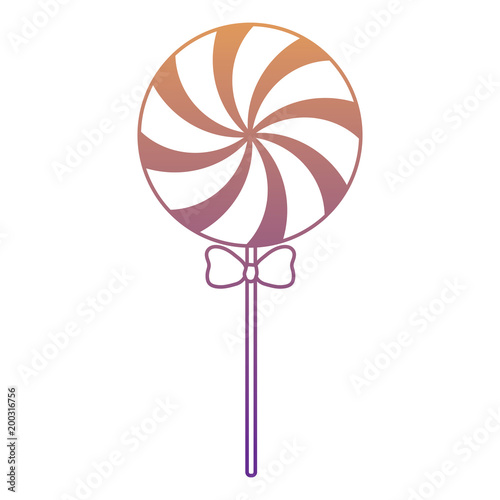 candy lollipop over white background, colorful design.  vector illustration