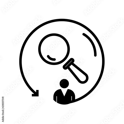 searching icon isolated on white background