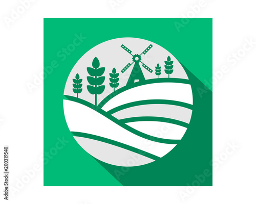 barn harvest harvest agriculture image vector icon logo symbol
