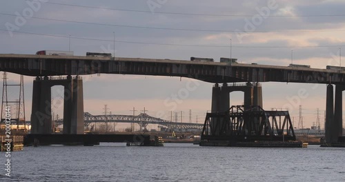 New Jersey Turnpike in the Meadowlands, Secaucus, NJ  photo