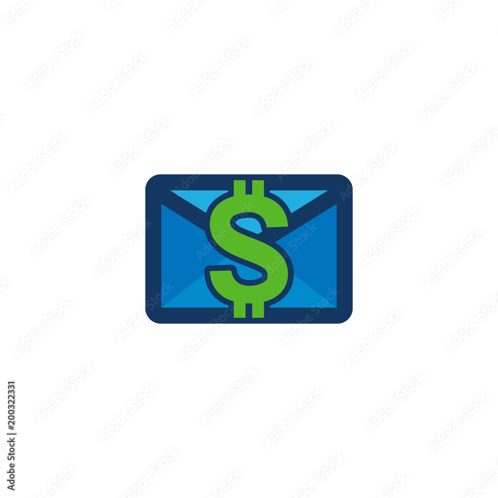 Money Mail Logo Icon Design Money Mail Logo Icon Design