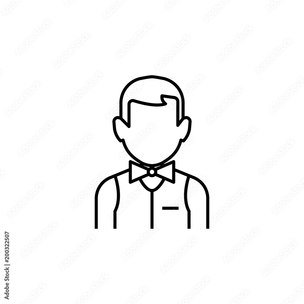 croupier icon. Element of casino for mobile concept and web apps. Thin line icon for website design and development, app development. Premium icon croupier icon. Element of casino for mobile concept and web apps. Thin line icon for website design and development, app development. Premium icon