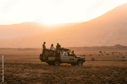 People on safari, Tanzania