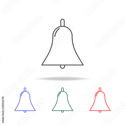 bell icon. Elements of education multi colored icons. Premium quality graphic design icon. Simple icon for websites, web design, mobile app, info graphics