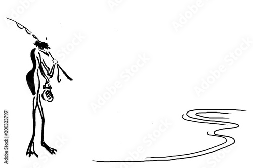 河童フレーム　kappa frame　Japanese monster art