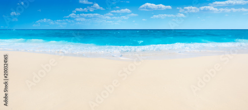 Print op canvas Summer beach and sea