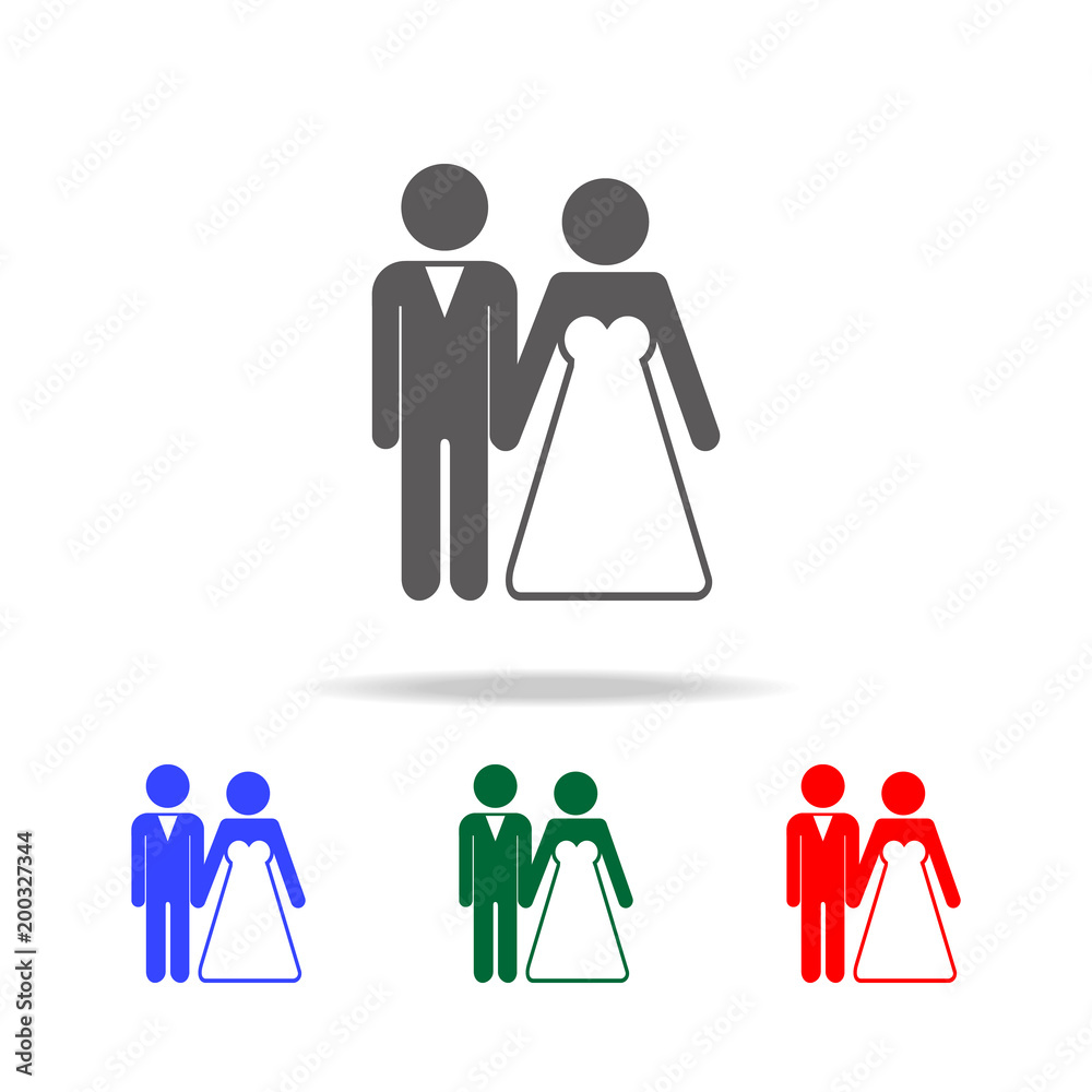 bride and groom couples vector icon. Elements of family multi colored icons. Premium quality graphic design icon bride and groom couples vector icon. Elements of family multi colored icons. Premium quality graphic design icon