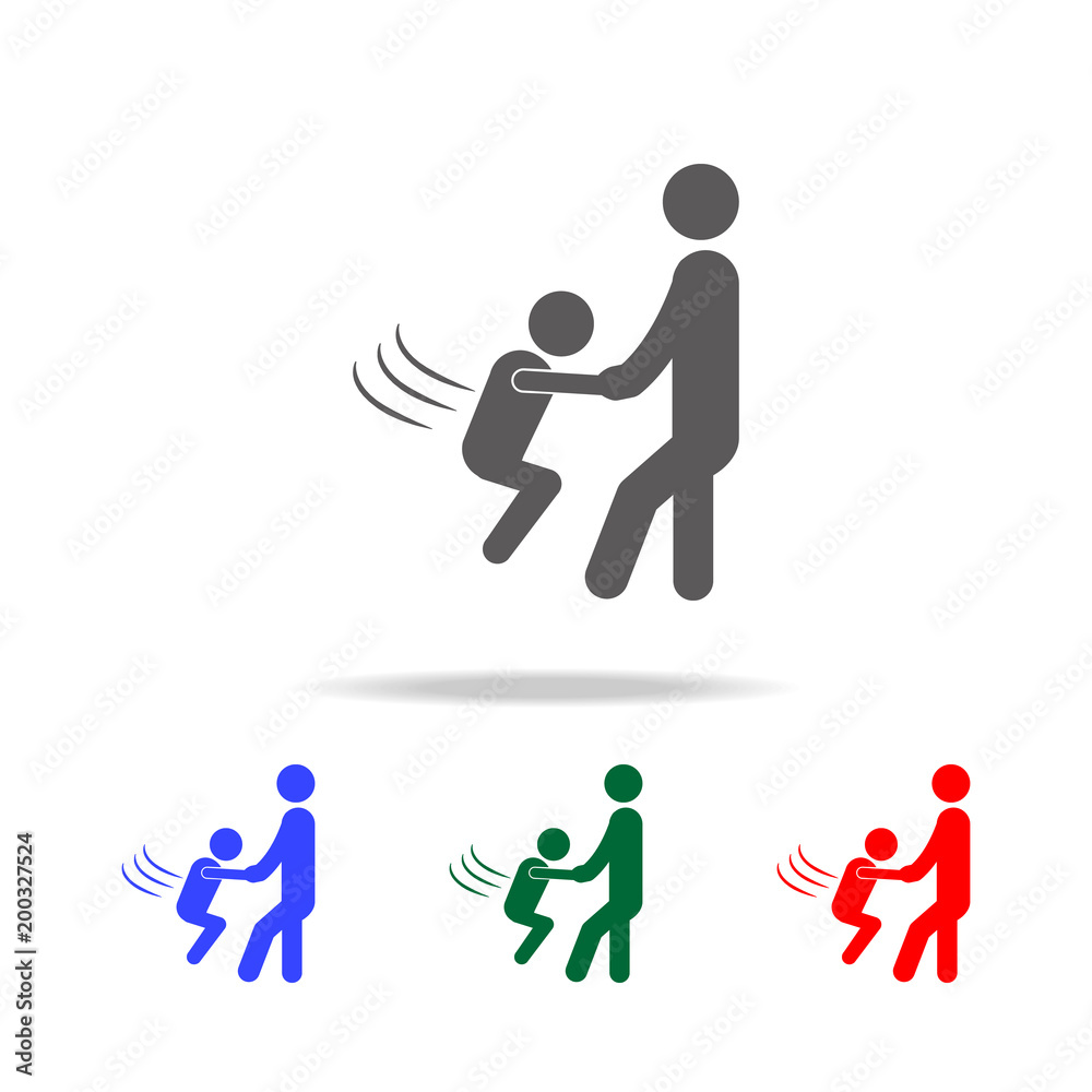 parents with a swinging child icon. Elements of family multi colored icons. Premium quality graphic design icon parents with a swinging child icon. Elements of family multi colored icons. Premium quality graphic design icon