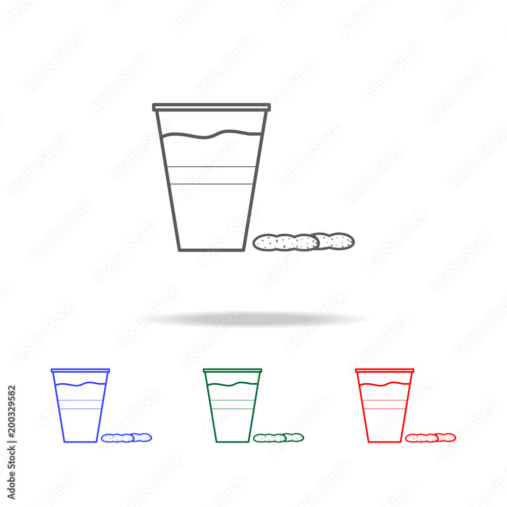 beer in plastic glass and nuts icon. Elements of fast food multi colored line icons. Premium quality graphic design icon. Simple icon for websites, web design, mobile app beer in plastic glass and nuts icon. Elements of fast food multi colored line icons. Premium quality graphic design icon. Simple icon for websites, web design, mobile app