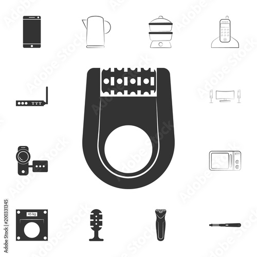 female electric depilator icon. Detailed set of household items icons. Premium quality graphic design. One of the collection icons for websites, web design, mobile app