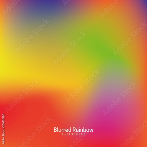 Blurred Colorful Rainbow Background