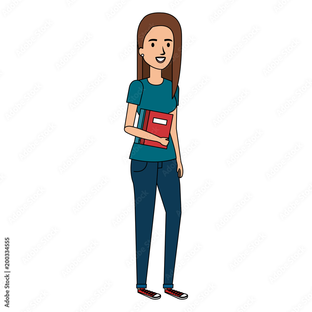 woman student avatar character vector illustration design woman student avatar character vector illustration design