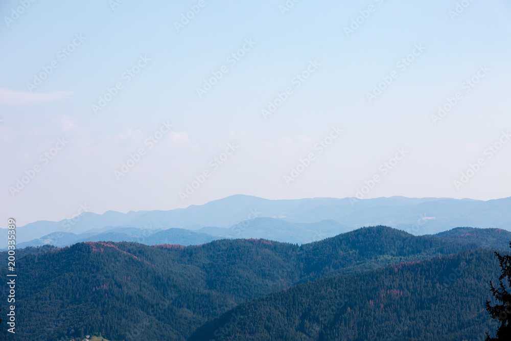 Distant mountains