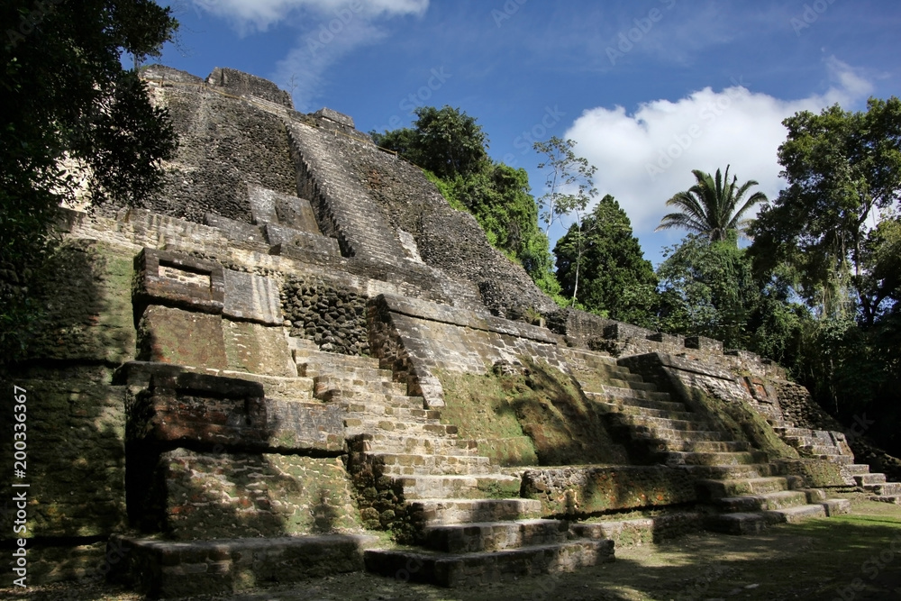 The High Temple of Lamanai, is a Mesoamerican archaeological site, and was once a major city of the Maya civilization, located in the north of Belize.