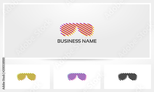 Sunglasses Stripe Lines Logo