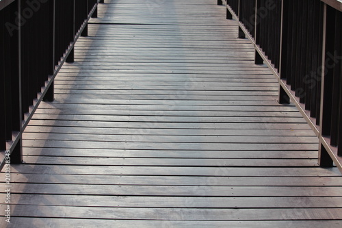 Long wooden walkway