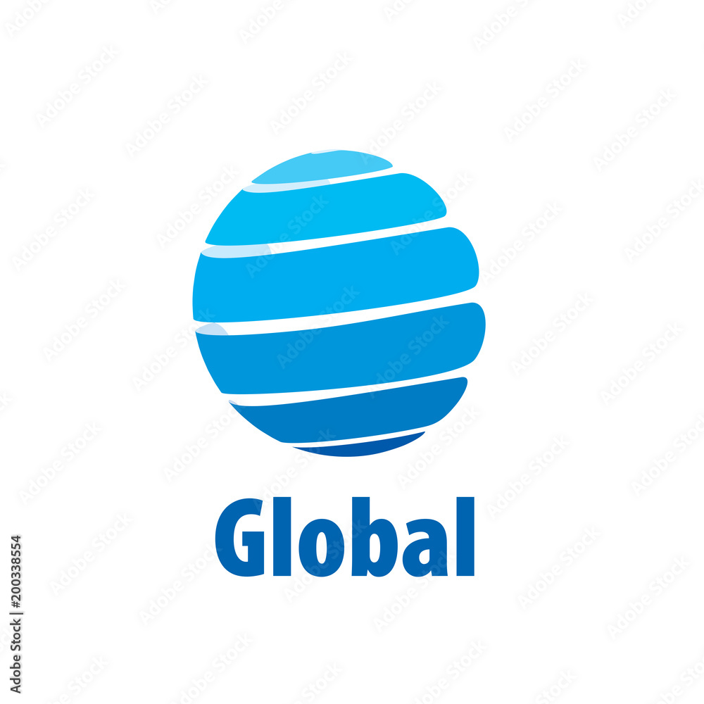 vector logo globe