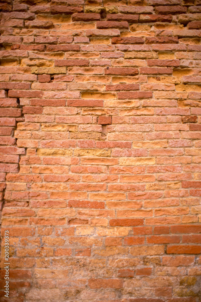 Dark red old bricks wall. Dark red old bricks wall.