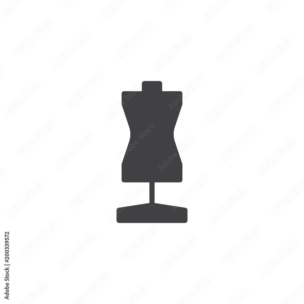 Mannequin vector icon. filled flat sign for mobile concept and web design. Tailors dummy simple solid icon. Symbol, logo illustration. Pixel perfect vector graphics Mannequin vector icon. filled flat sign for mobile concept and web design. Tailors dummy simple solid icon. Symbol, logo illustration. Pixel perfect vector graphics