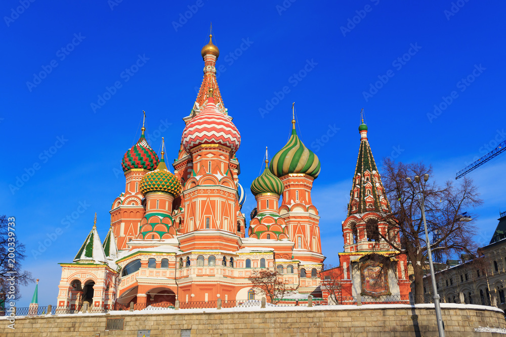 St. Basil's Cathedral on the Red Square in Moscow