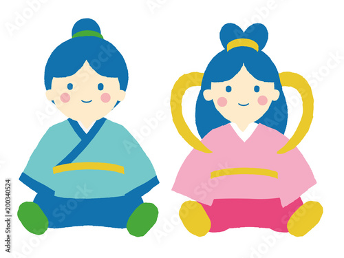 七夕　織り姫と彦星