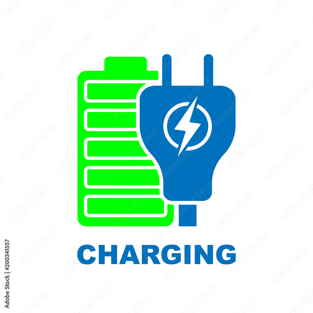 Charge Battery flat vector pictograph. Flat icon style for graphic design Charge Battery flat vector pictograph. Flat icon style for graphic design