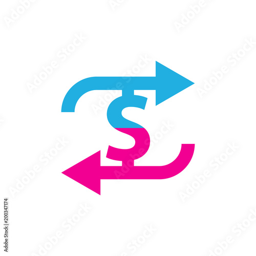 Free Download Transfer Money Logo Icon Design - GFXLoad