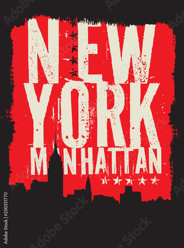 New York city, silhouette