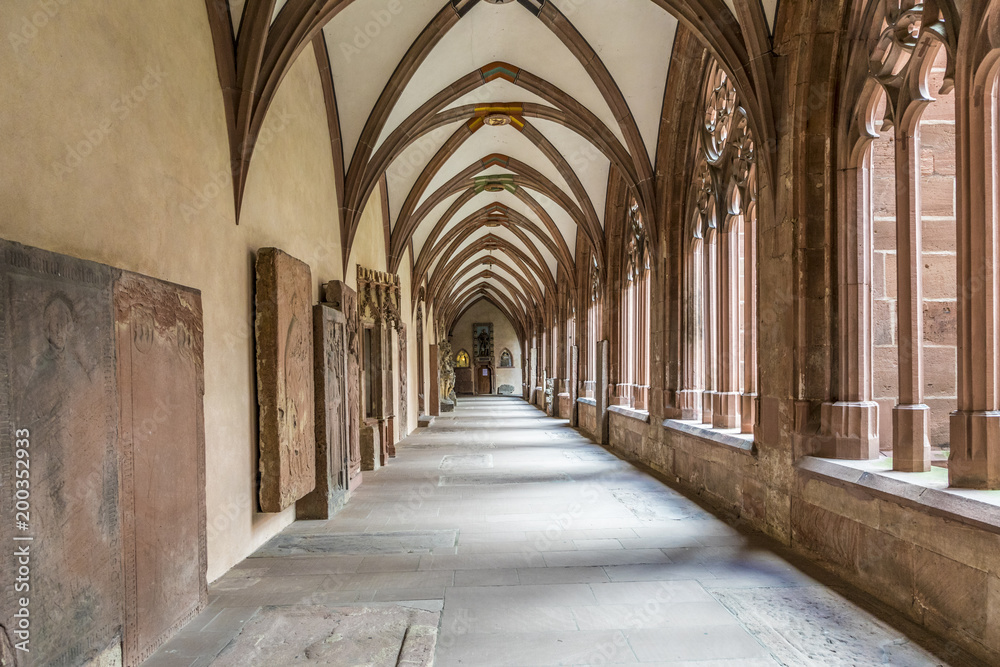 old medieval courtyard of the former stephan dome cloister
