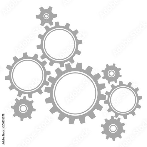 8 Gears Graphics Grey