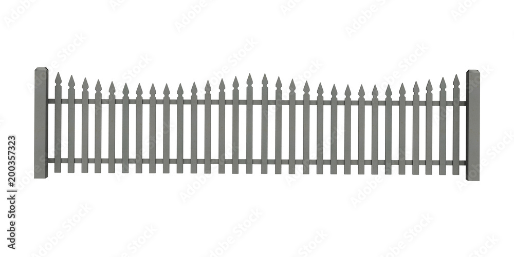 Traditional Picket Fence Element Traditional Picket Fence Element