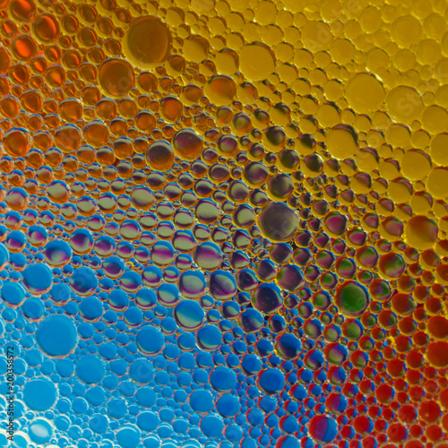 Planet collisions unearthly using oil water emulsions