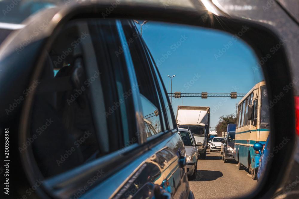 Cork on the road at the exit from Kyiv in the direction of Zhytomyr.
