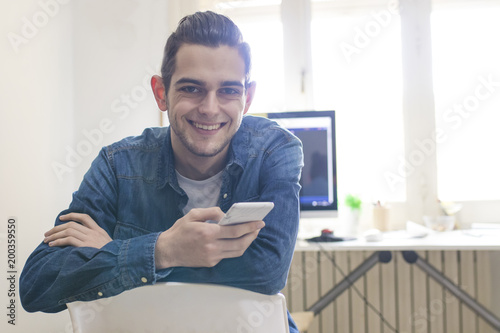 young with mobile phone