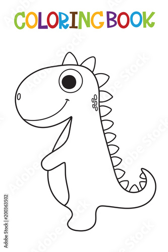 Cute Dino coloring book