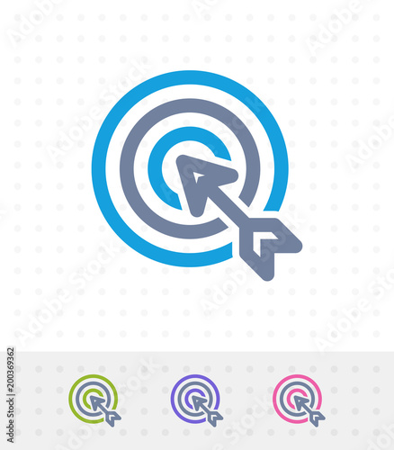 Target & Arrow - Zap Duo Icons. A professional, pixel-perfect icon.