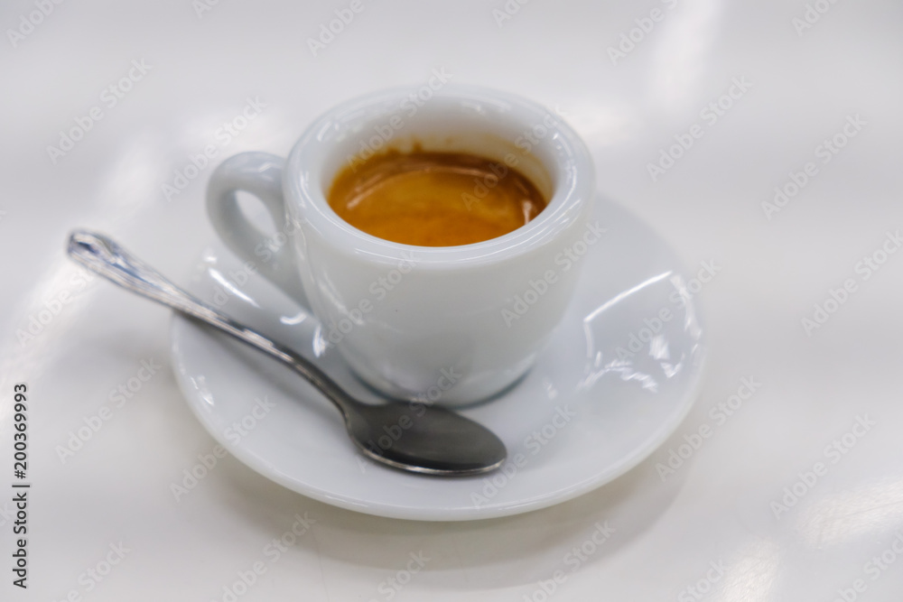 Cup of coffee over white background Cup of coffee over white background